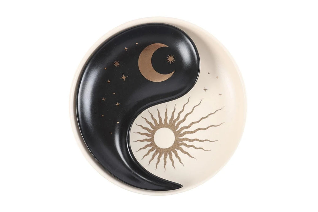 Ying & Yang Stacking Ceramic Trinket Dish