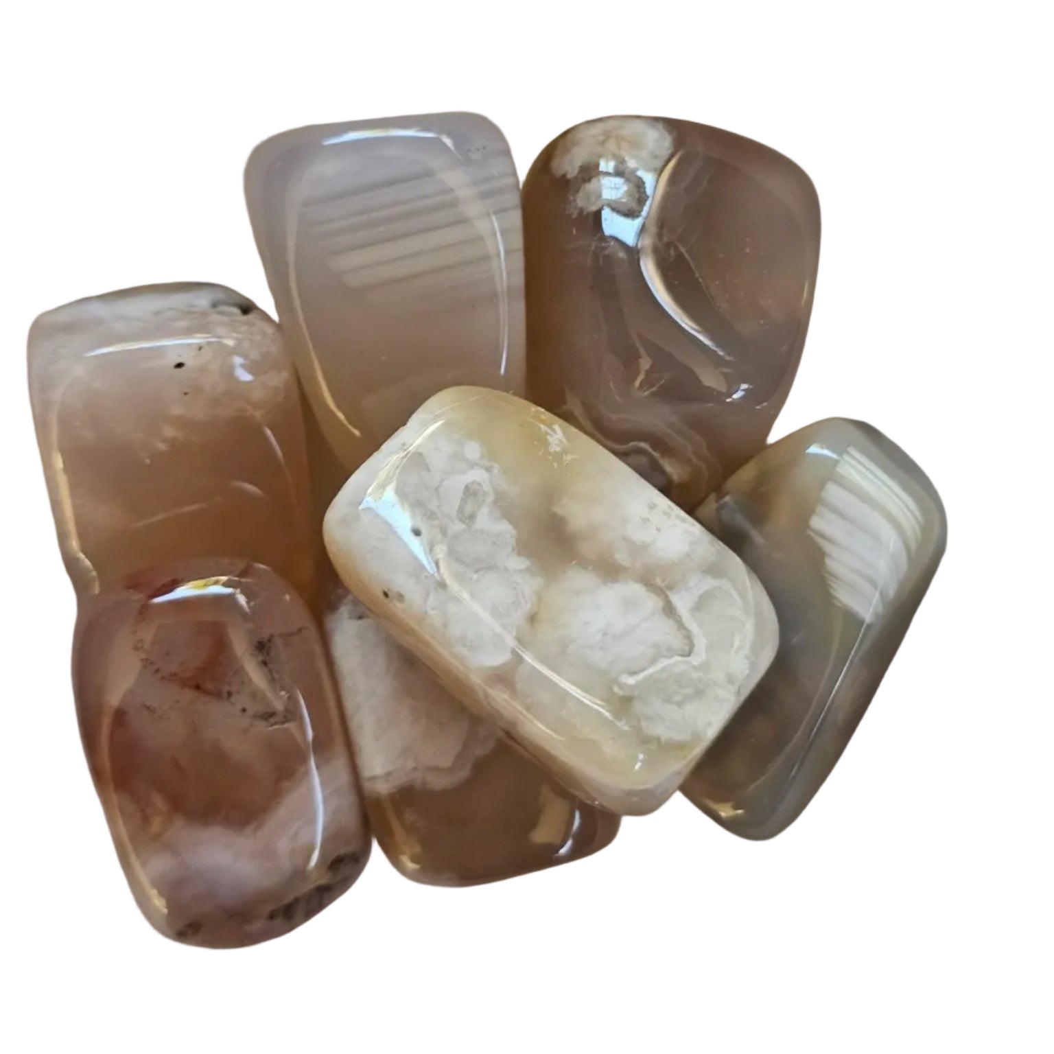 Flower Agate - Tumbled Stone