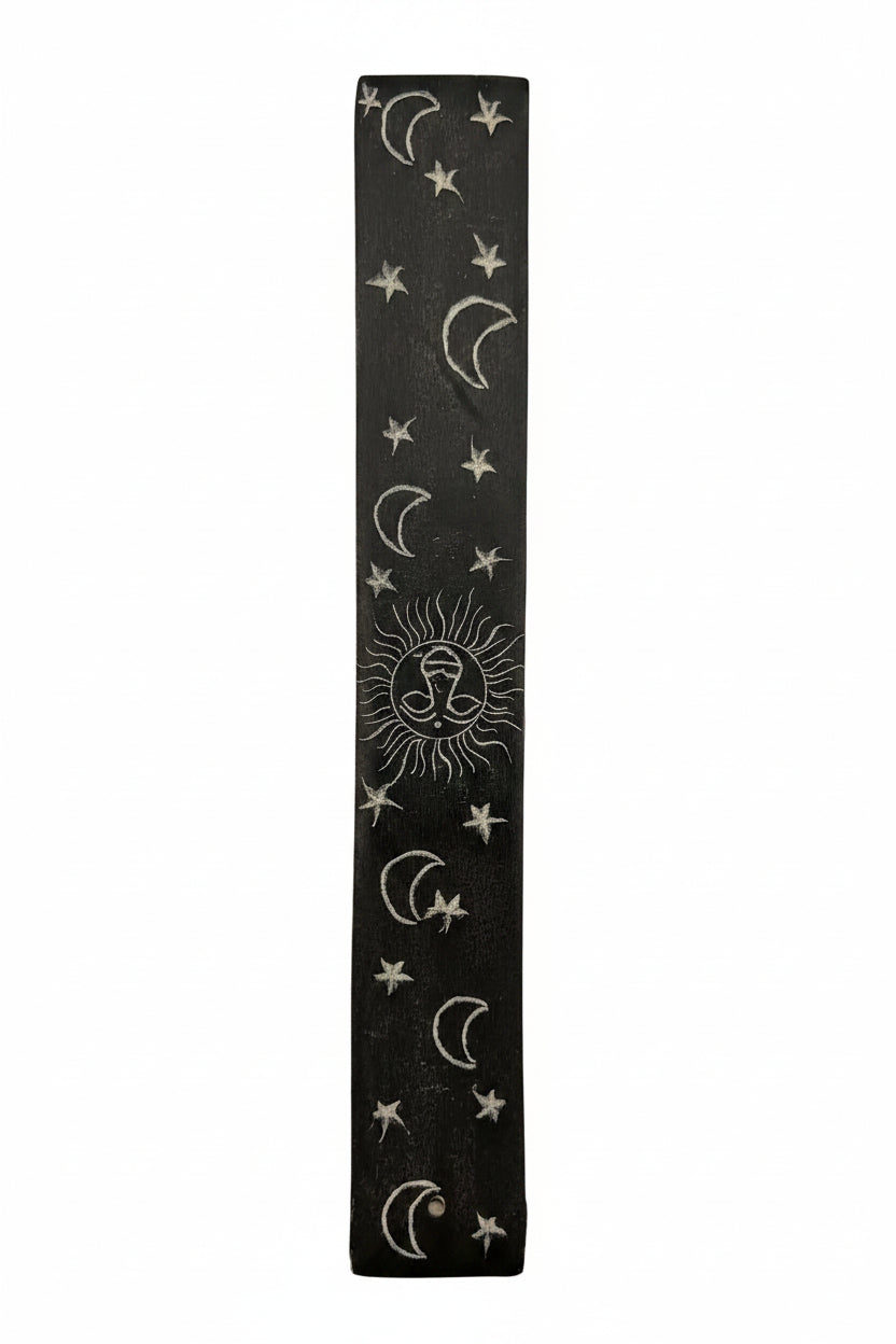 Soapstone Moon & Stars  Incense Burner 4 x 25cm