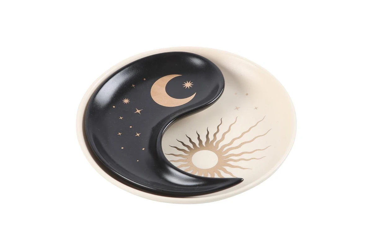 Ying & Yang Stacking Ceramic Trinket Dish