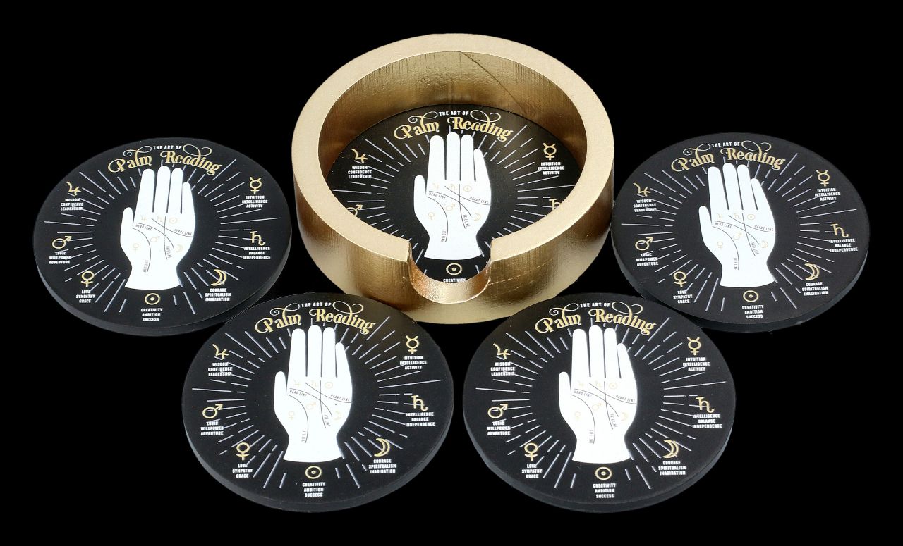 Palm Reading Coaster Set