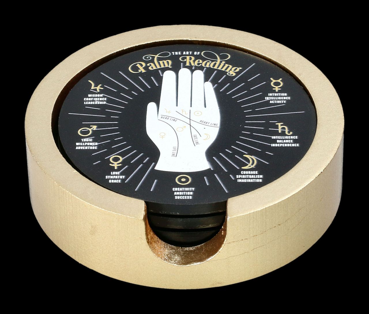 Palm Reading Coaster Set