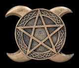 Triple Moon Pentacle Incense Burner 15.5cm