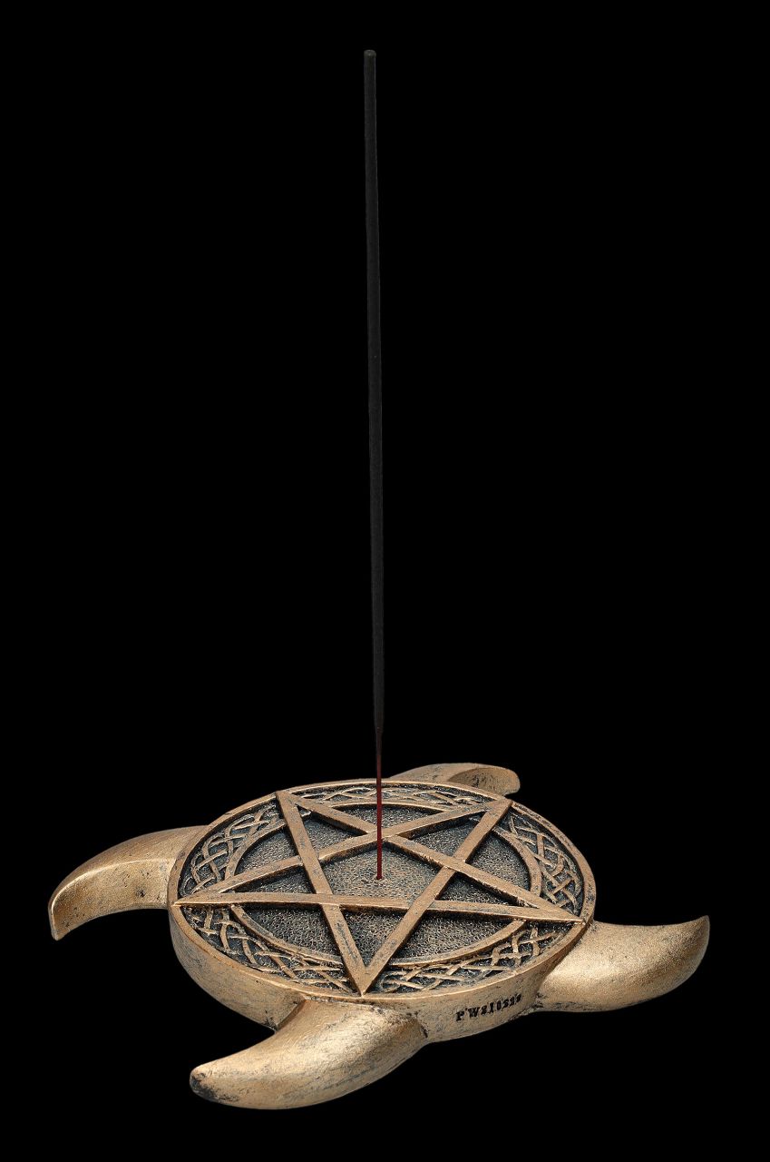 Triple Moon Pentacle Incense Burner 15.5cm