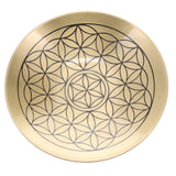 Flower of Life Brass Offering Plate 15cm