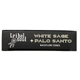 Tribal Soul Jumbo Backflow Cones - White Sage & Palo Santo