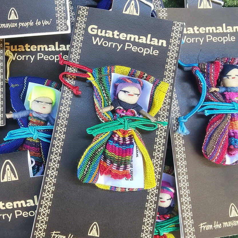 Guatemala Worry Doll - Large with Bag