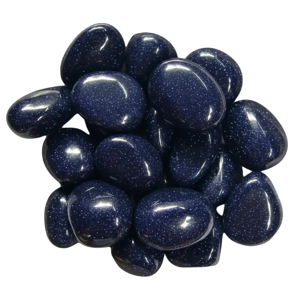 Blue Goldstone - Tumbled Stone