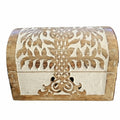 Carved Tree of Life Timber Chest