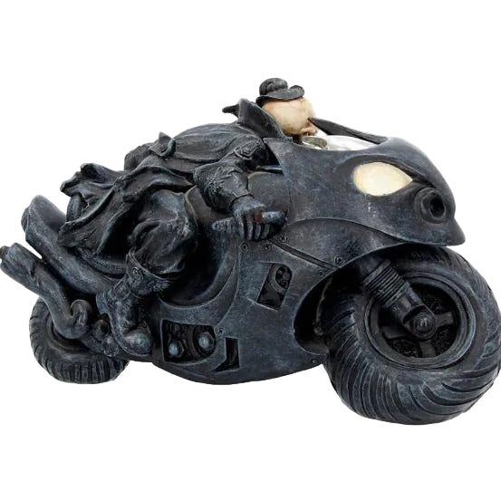 Speed Freak Skeleton Motorbike Figurine 19.5cm