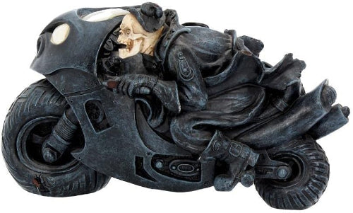 Speed Freak Skeleton Motorbike Figurine 19.5cm