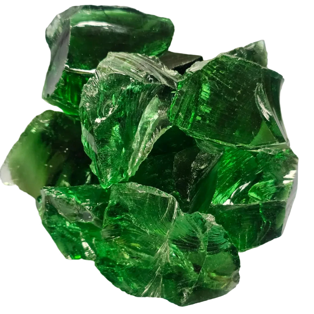 Raw - Green Obsidian (Man Made)