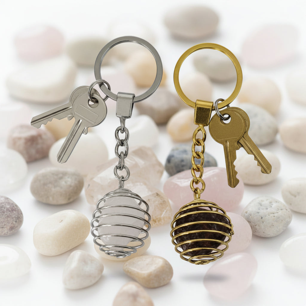 Crystal Cage Keychain