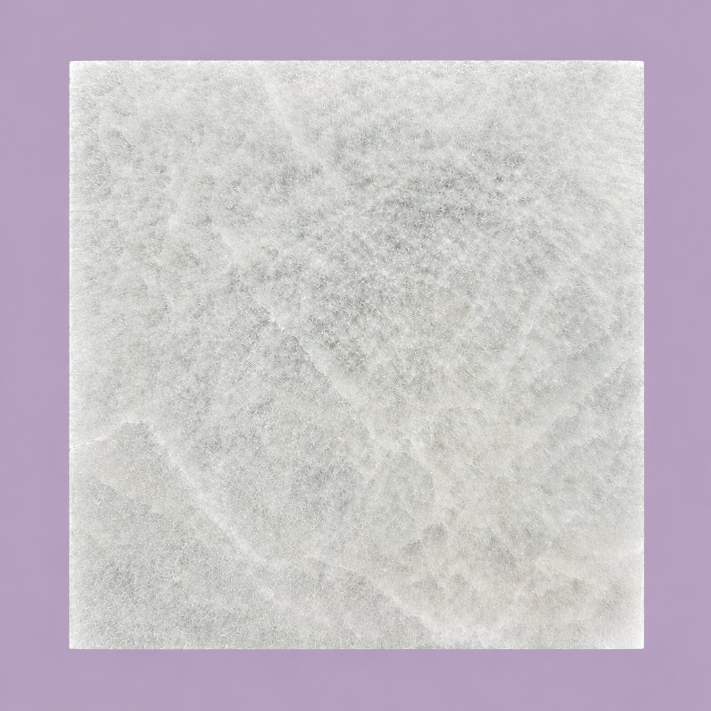 10cm Square Charging Plate - Selenite Plain