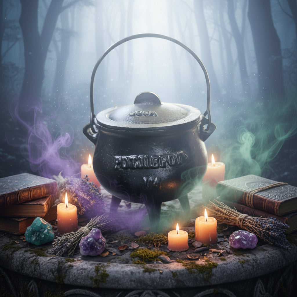 Cauldron Cast Iron Potijiepot 15x10x13cm
