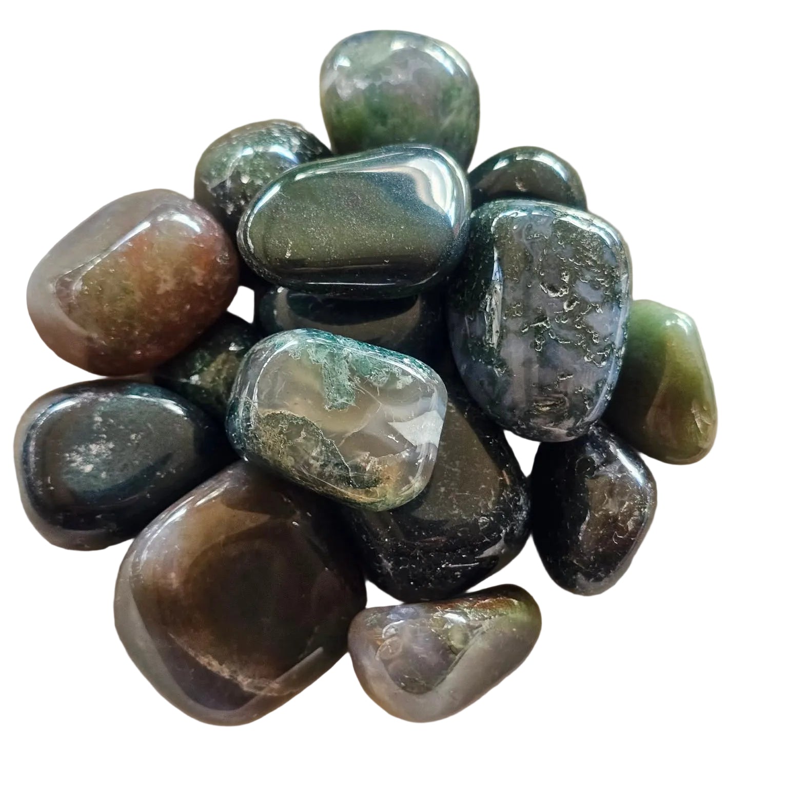 Moss Agate - Tumbled Stone