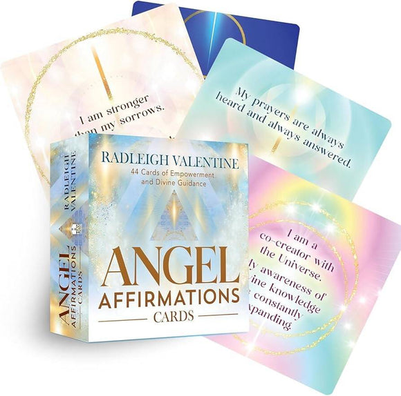 Angel Affirmations Cards: 44 Cards of Empowerment and Divine Guidance - Radleigh Valentine