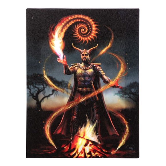 Fire Element Wizard Canvas19x25cm - Anne Stokes