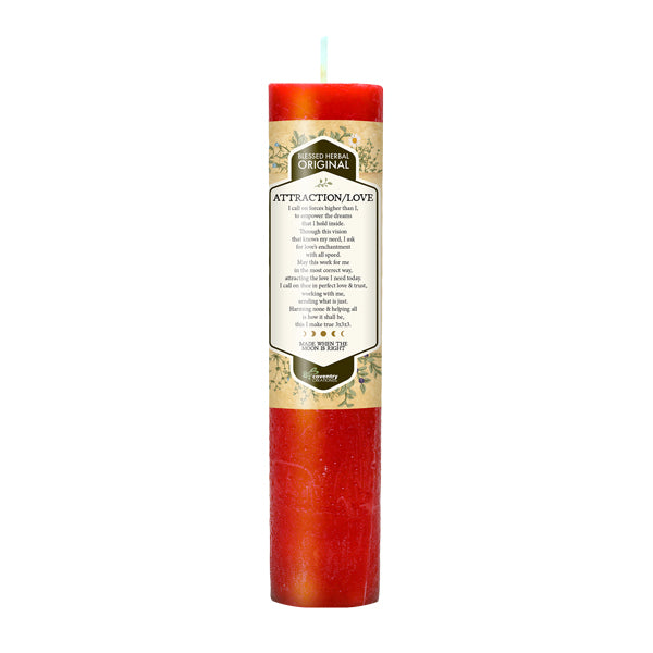 Blessed Herbal Candle ATTRACTION/LOVE Blessed Herbal Affirmations
