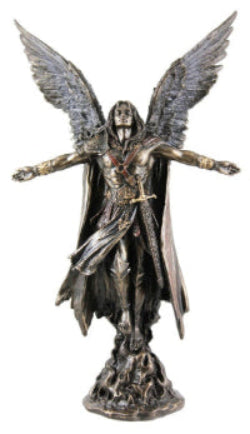 Archangel Uriel Ascending - Divine Messenger - Cold-Cast Bronze