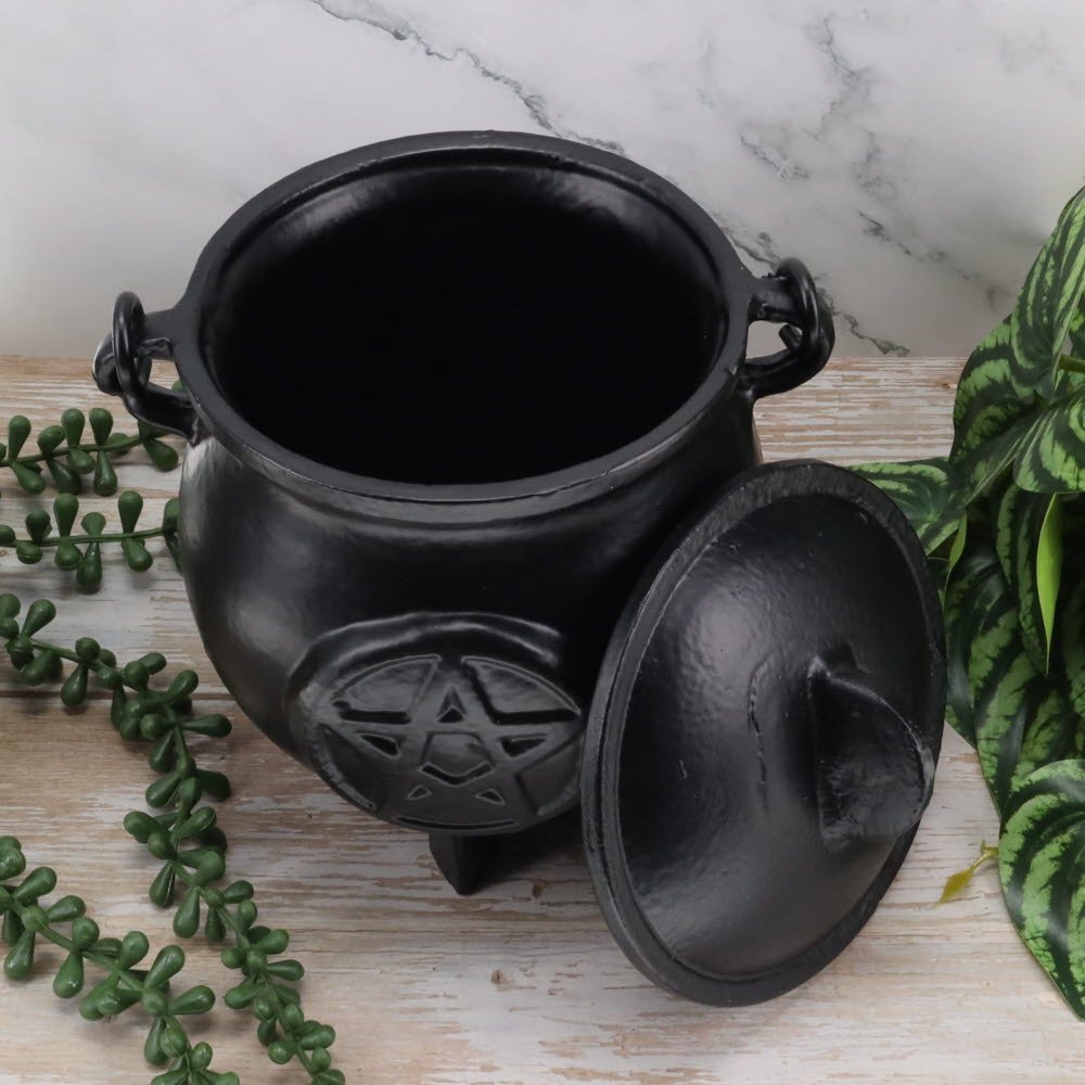 Cauldron Cast Iron Pentacle 13cm x 19cm