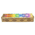 WOODEN INCENSE BOX - 7 Chakras Design 30cm