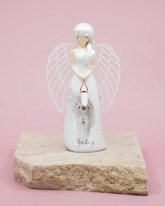 You Are An Angel Figurine 155mm - Healing Clear Quartz
