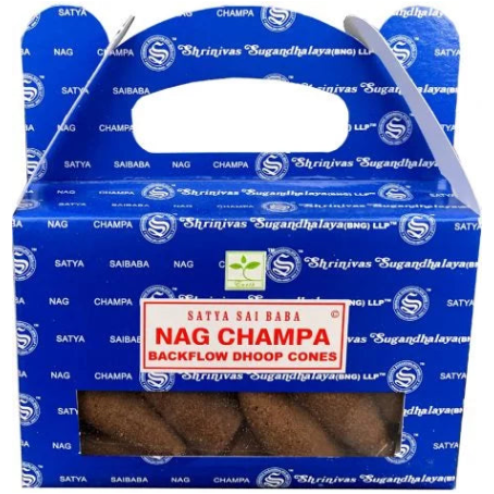 Satya Backflow Incense Cones - Nag Champa