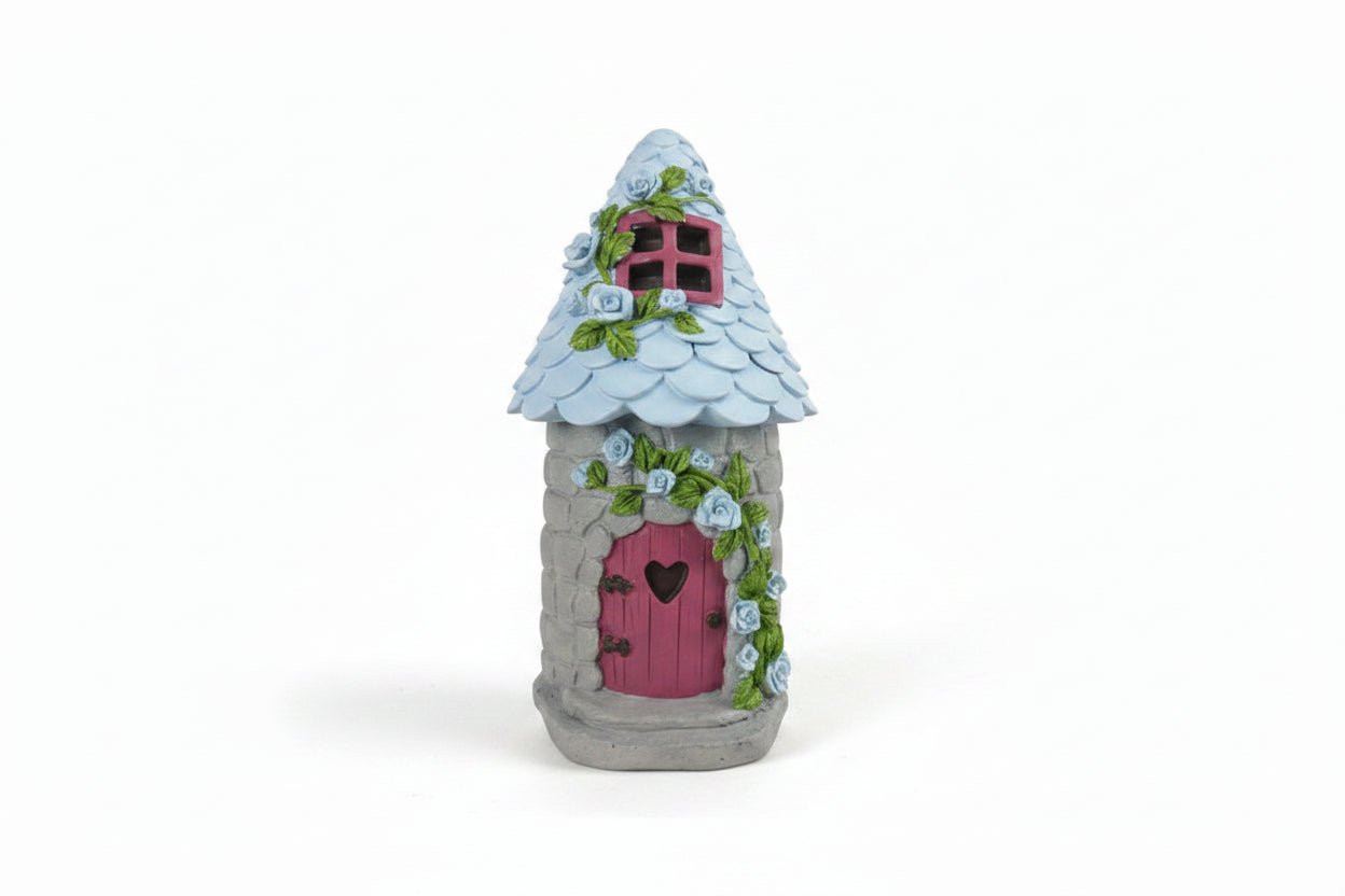 15cm Fairy Garden Floral House