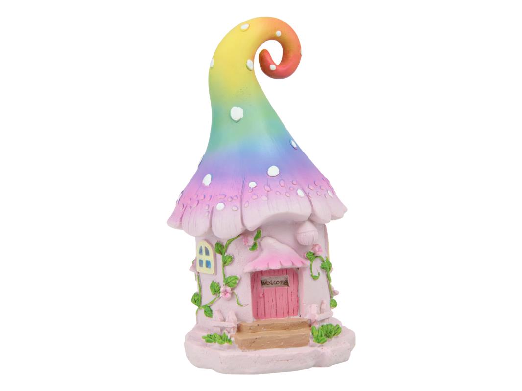 18cm Rainbow Fairy Garden House
