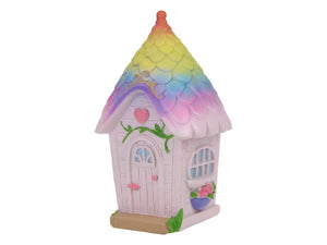 20cm Rainbow Fairy Garden House