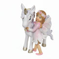 9cm Fairy & Unicorn with Flowers