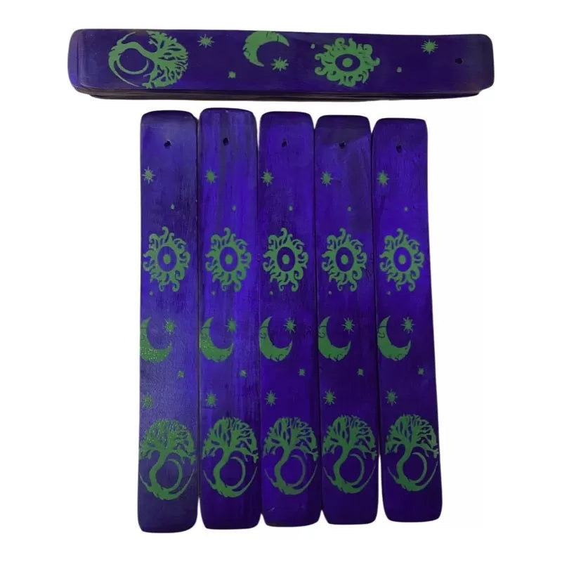 Purple Flat Incense Holder