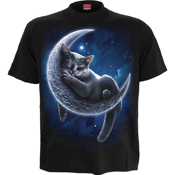 Spiral Direct Front Print T-Shirt - Velvet Moon