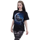 Spiral Direct Front Print T-Shirt - Velvet Moon