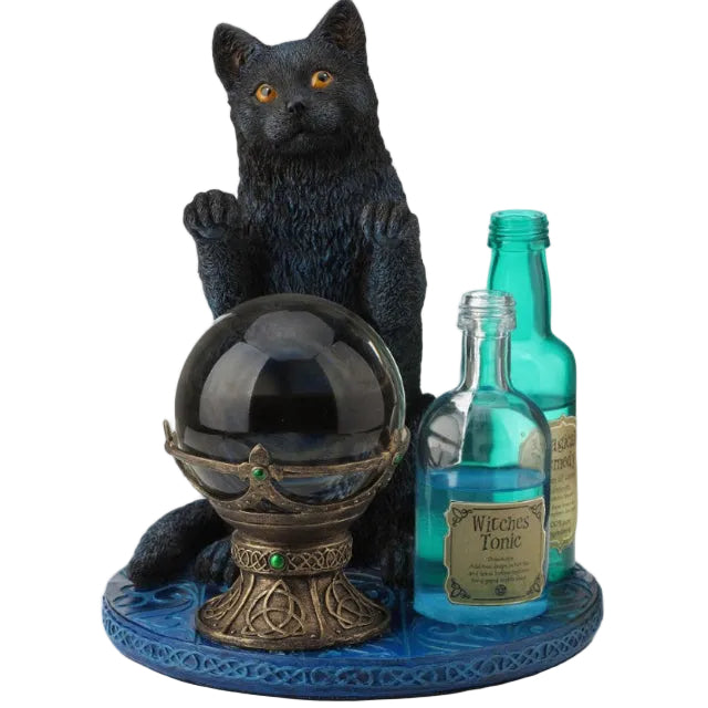19.5cm Witches Apprentice Cat - Lisa Parker