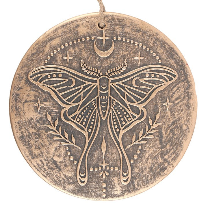 Bronze Luna Moth  Terracotta Plaque