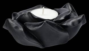 Black Rose Tealight Holder