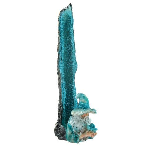 Blue Ice Wizard Upright Incense Burner