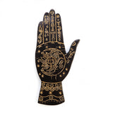 Palmistry Hand Incense Burner 20cm Black/Gold