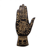 Flat Palmistry Hand Incense Burner - Gold