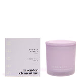 Serenity Candle Timber Wick 300g - Lavender Clementine