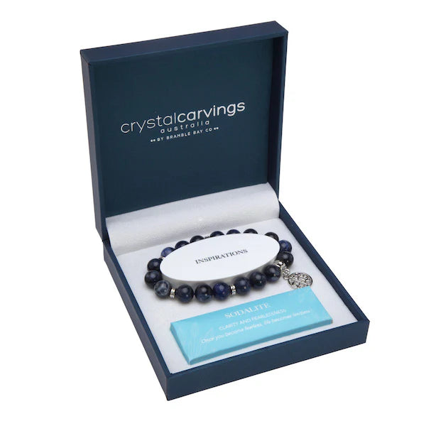 Crystal Carvings Bracelet - Sodalite