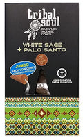 Tribal Soul Jumbo Backflow Cones - White Sage & Palo Santo