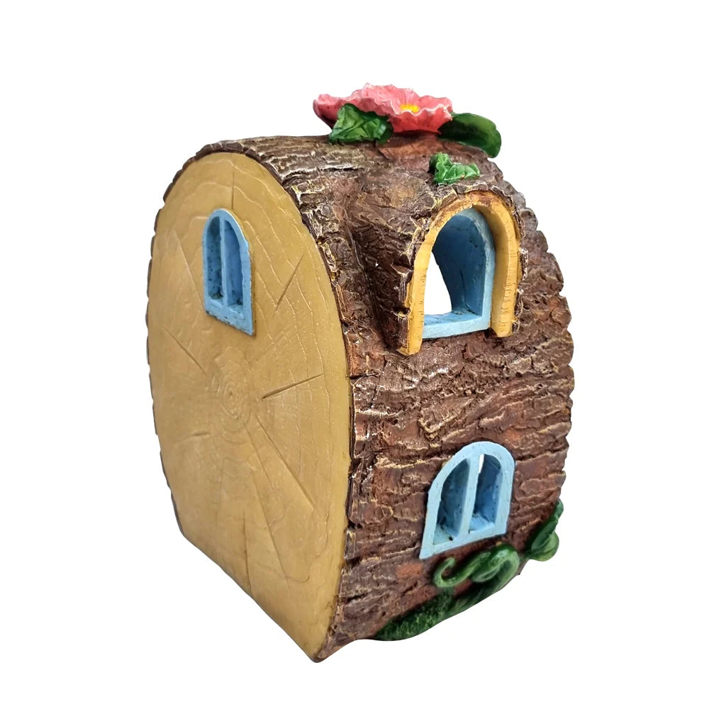 Two Story Log Cabin w/7 Piece Pack