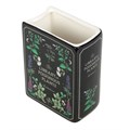 Poisonous Plants Book Shaped Ceramic Vase