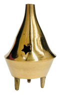 Incense Dhoop Cone Burner Brass Small 6cm