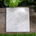 10cm Square Charging Plate - Selenite Plain