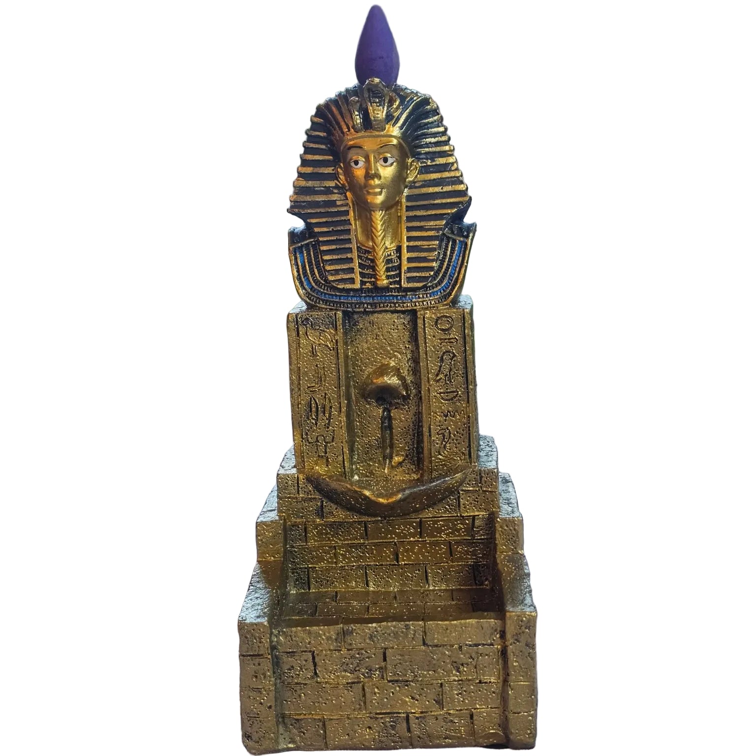Egyptian Head Polyresin Backflow Incense Burner
