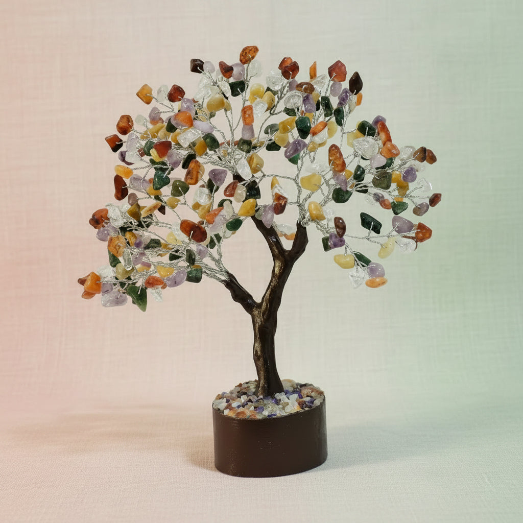 Crystal Chip Tree Large - Mixed Crystals